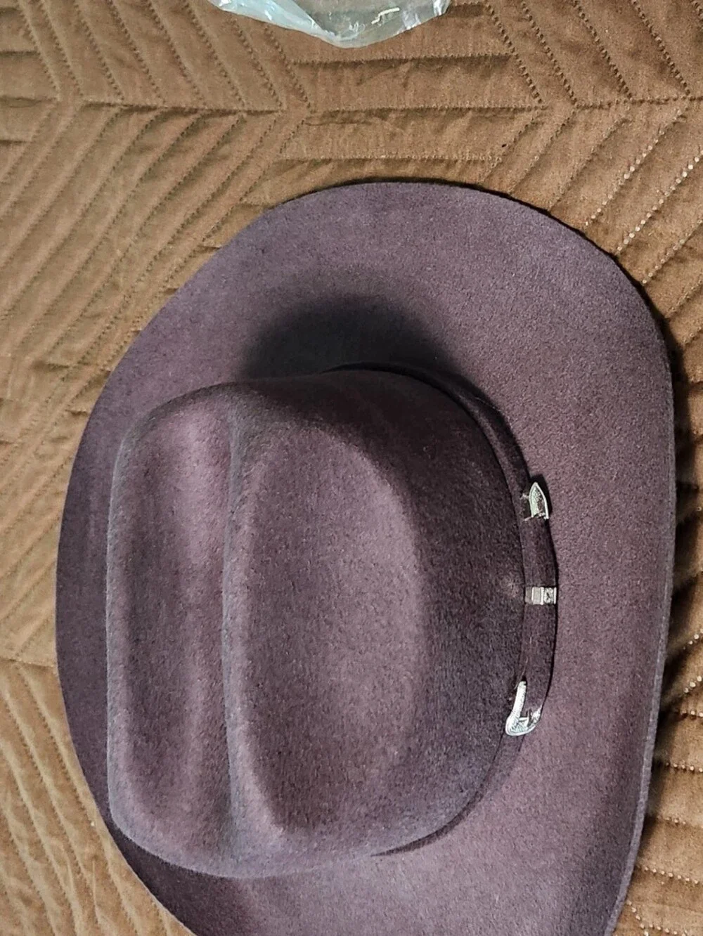 NWOT Felt Western Ranch Hat in Deep Brown